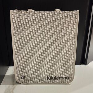 Lululemon Athletica Patterned Cream Tote